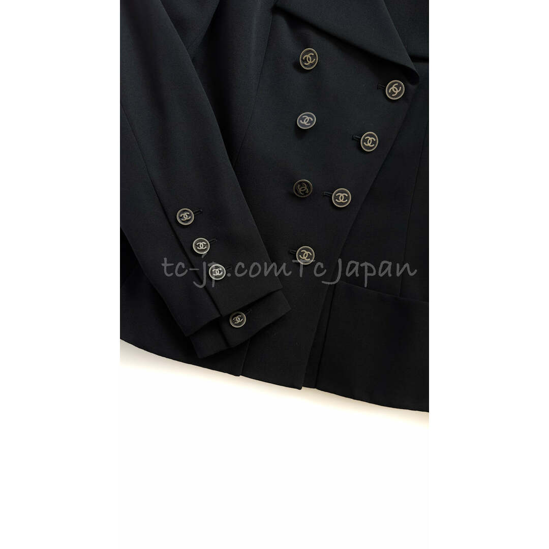 CHANEL - シャネル ジャケット スーツ CHANEL ブラック ウール CHANEL - シャネル ジャケット スーツ CHANEL ブラック ウール