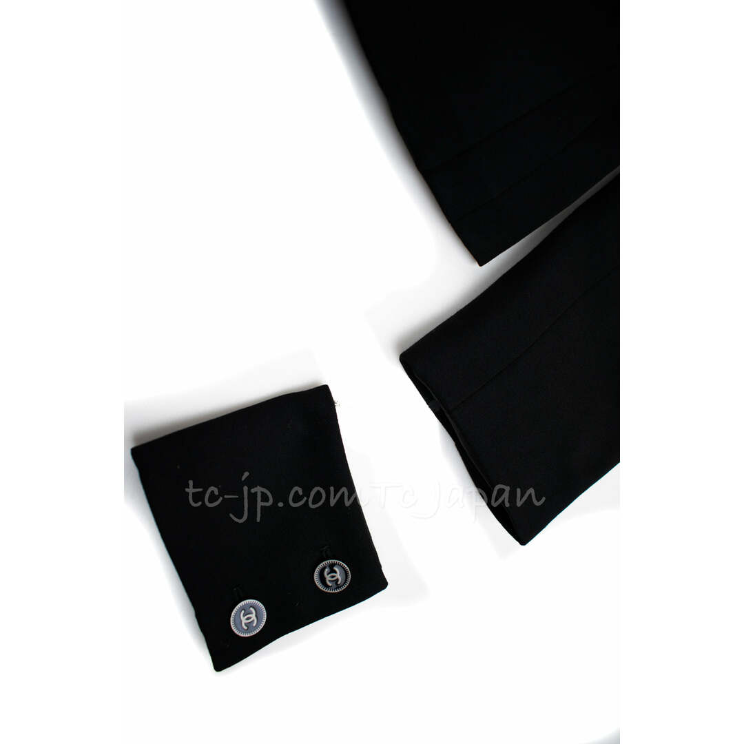 CHANEL - シャネル ジャケット スーツ CHANEL ブラック ウール CHANEL - シャネル ジャケット スーツ CHANEL ブラック ウール