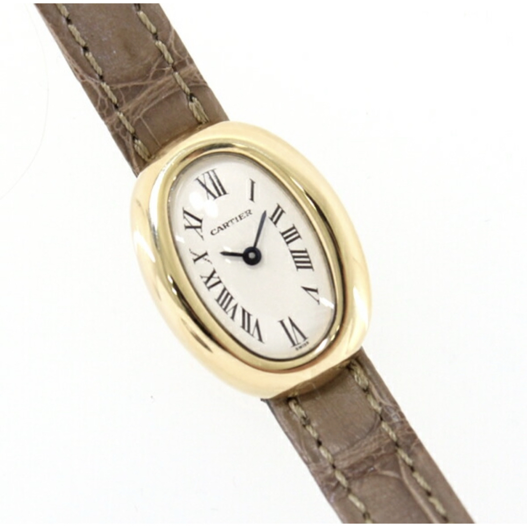 Cartier - カルティエ ミニ ベニュワール18YG純正クロコ革ベル2 Cartier - カルティエ ミニ ベニュワール18YG純正クロコ革ベル2