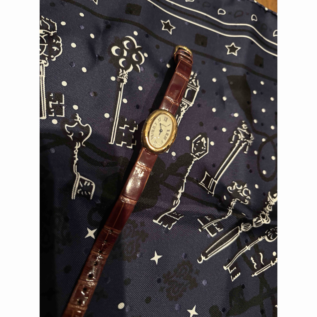 Cartier - カルティエ ミニ ベニュワール18YG純正クロコ革ベル2 Cartier - カルティエ ミニ ベニュワール18YG純正クロコ革ベル2