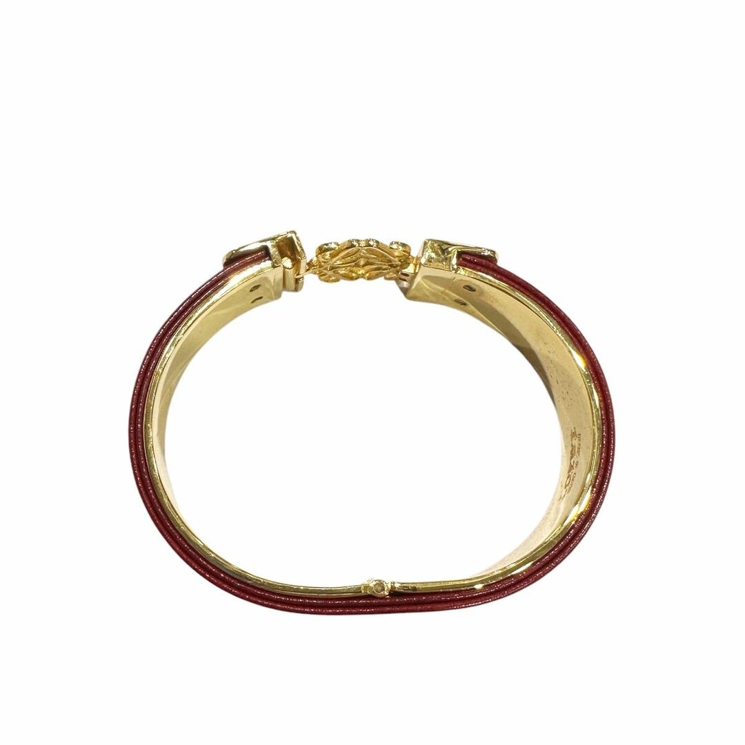 LOEWE - 【中古】 LOEWE ロエベ アナグラム ロゴバングル レッド LOEWE - 【中古】 LOEWE ロエベ アナグラム ロゴバングル レッド