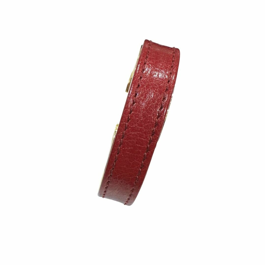LOEWE - 【中古】 LOEWE ロエベ アナグラム ロゴバングル レッド LOEWE - 【中古】 LOEWE ロエベ アナグラム ロゴバングル レッド