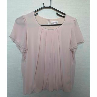 ヨウフクノアオヤマ(洋服の青山)の青山　レディースシャツ　ピンク　半袖　9号(シャツ/ブラウス(半袖/袖なし))