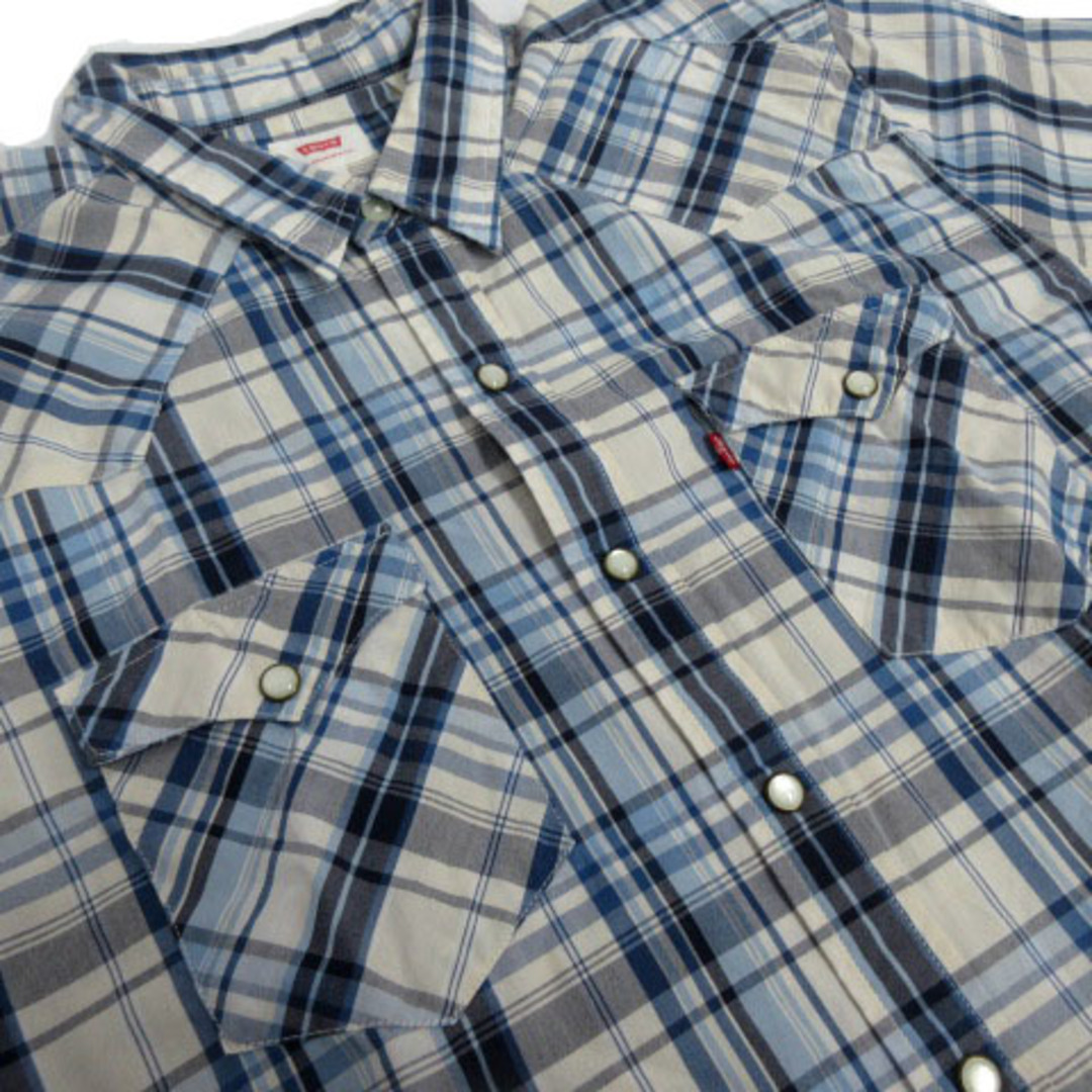 Levi's - リーバイス クラシックウエスタンシャツ チェック 青 Levi's - リーバイス クラシックウエスタンシャツ チェック 青