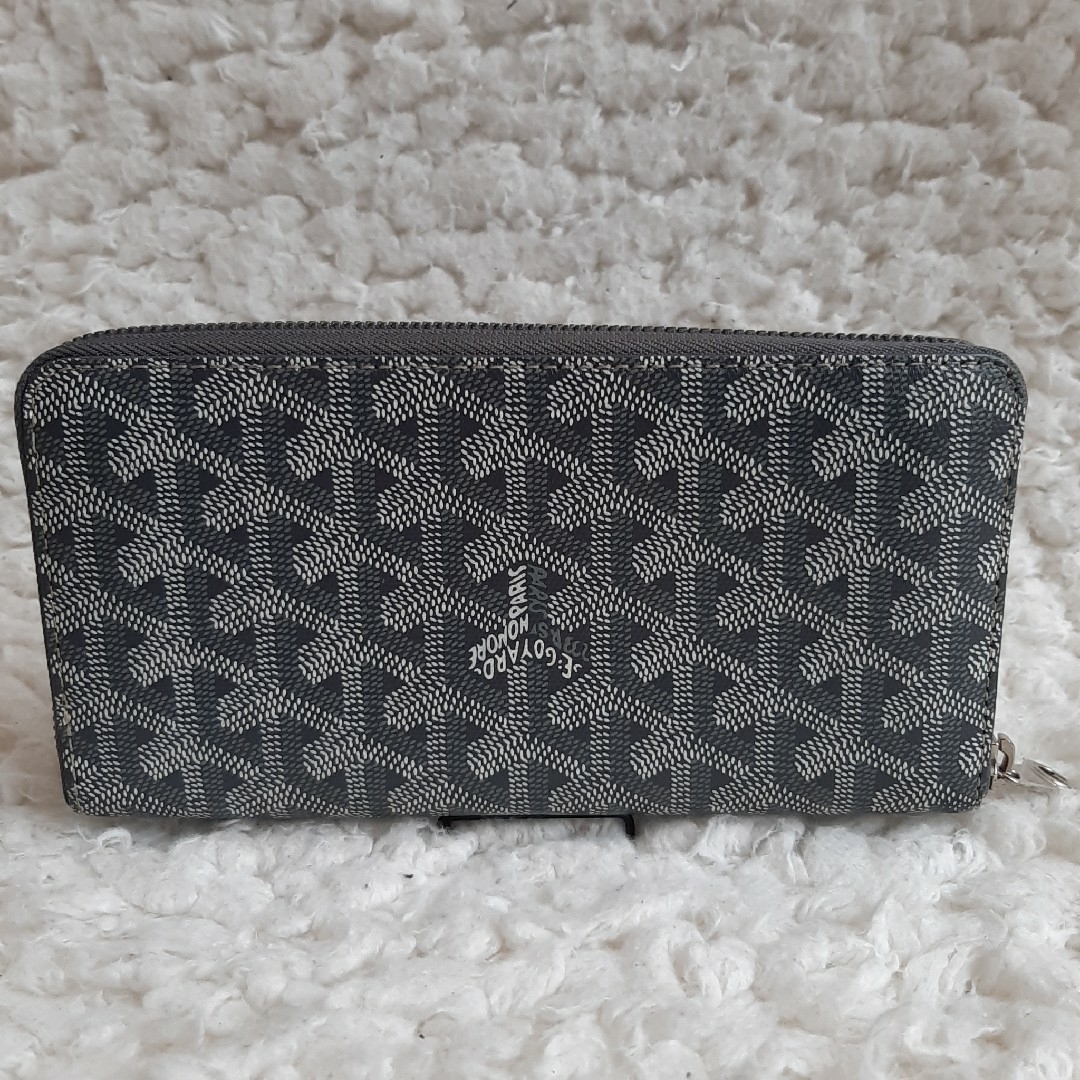 GOYARD - 美品 GOYARD ゴヤール レザー 長財布 ラウンド GOYARD - 美品 GOYARD ゴヤール レザー 長財布 ラウンド