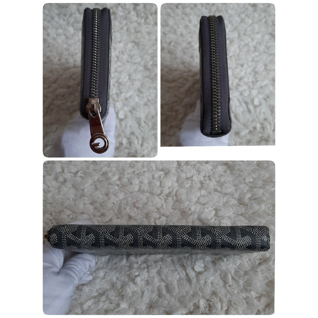 GOYARD - 美品 GOYARD ゴヤール レザー 長財布 ラウンド GOYARD - 美品 GOYARD ゴヤール レザー 長財布 ラウンド
