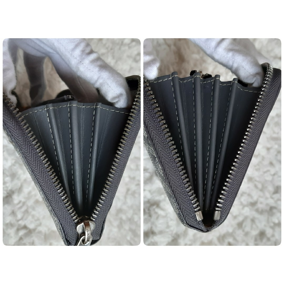 GOYARD - 美品 GOYARD ゴヤール レザー 長財布 ラウンド GOYARD - 美品 GOYARD ゴヤール レザー 長財布 ラウンド