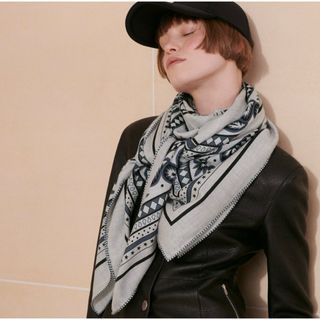HERMES - Hermes エルメス カシシル カシミヤシルク ストール HERMES - Hermes エルメス カシシル カシミヤシルク ストール