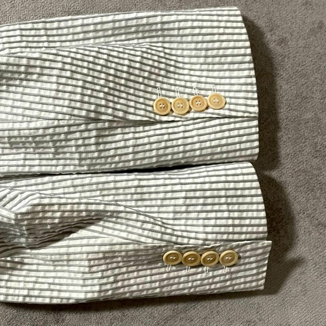 HUGO BOSS - 未着用 HUGO BOSS テーラードJKT シアサッカー 50 HUGO BOSS - 未着用 HUGO BOSS テーラードJKT シアサッカー 50