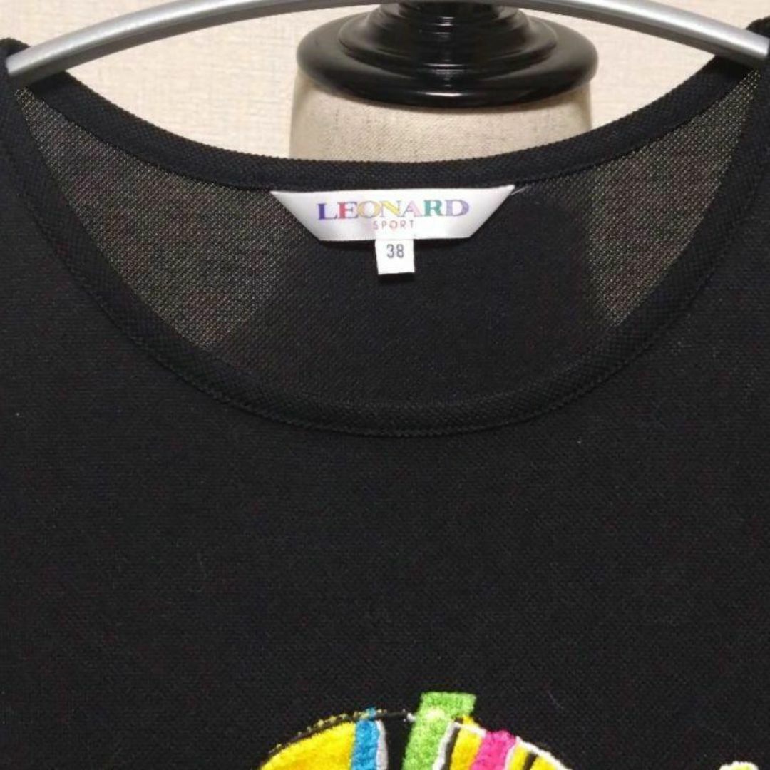LEONARD - 美品 LEONARD 魚刺繍 ブラック半袖Tシャツ S 黒の通販 LEONARD - 美品 LEONARD 魚刺繍 ブラック半袖Tシャツ S 黒の通販