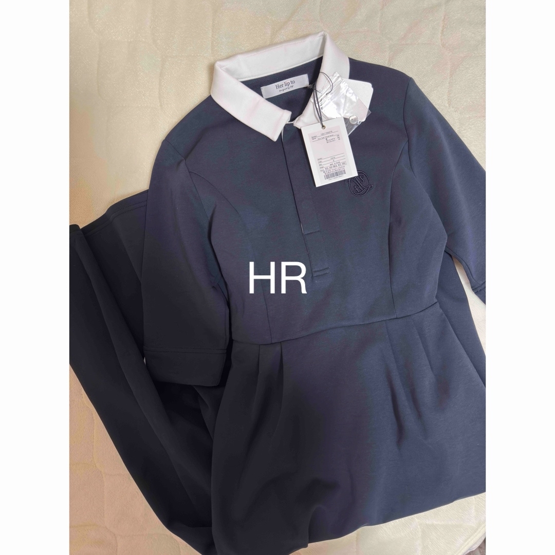 Her lip to - herlipto Polo Tuck Flared Dressの通販 by Her lip to - herlipto Polo Tuck Flared Dressの通販 by