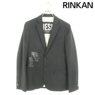 DIESEL - 14AW ディーゼルブラックゴールド 金属バッジ付 ウール DIESEL - 14AW ディーゼルブラックゴールド 金属バッジ付 ウール