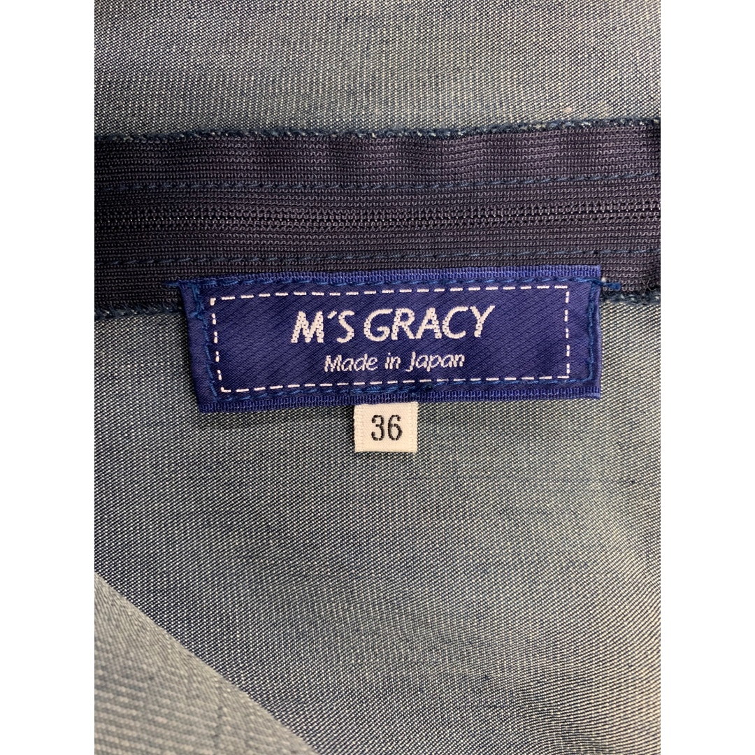 M'S GRACY - エムズグレイシー 721379 ワンピース 36 ブルー M'S GRACY - エムズグレイシー 721379 ワンピース 36 ブルー