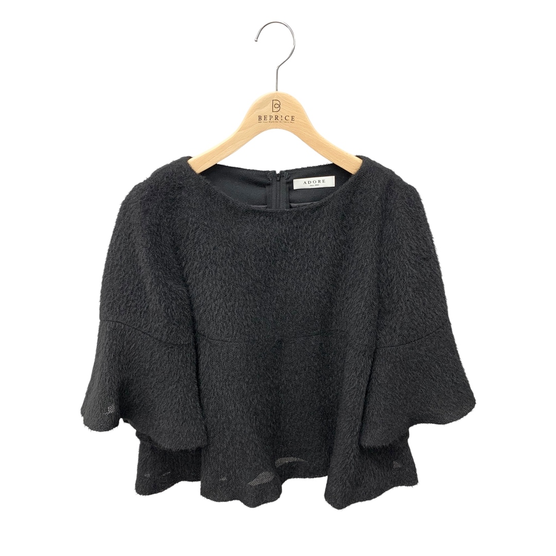 ADORE - アドーア 531-210150 ブラウス 38 ブラック アルパカ ADORE - アドーア 531-210150 ブラウス 38 ブラック アルパカ