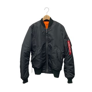アルファインダストリーズ(ALPHA INDUSTRIES)のアルファインダストリーズ FLIGHT JACKET JAPAN FIT フライト ジャケット MIL-J-82790J MA-1 SMALL ブラック/オレンジ IT95GZ71WUY1(その他)