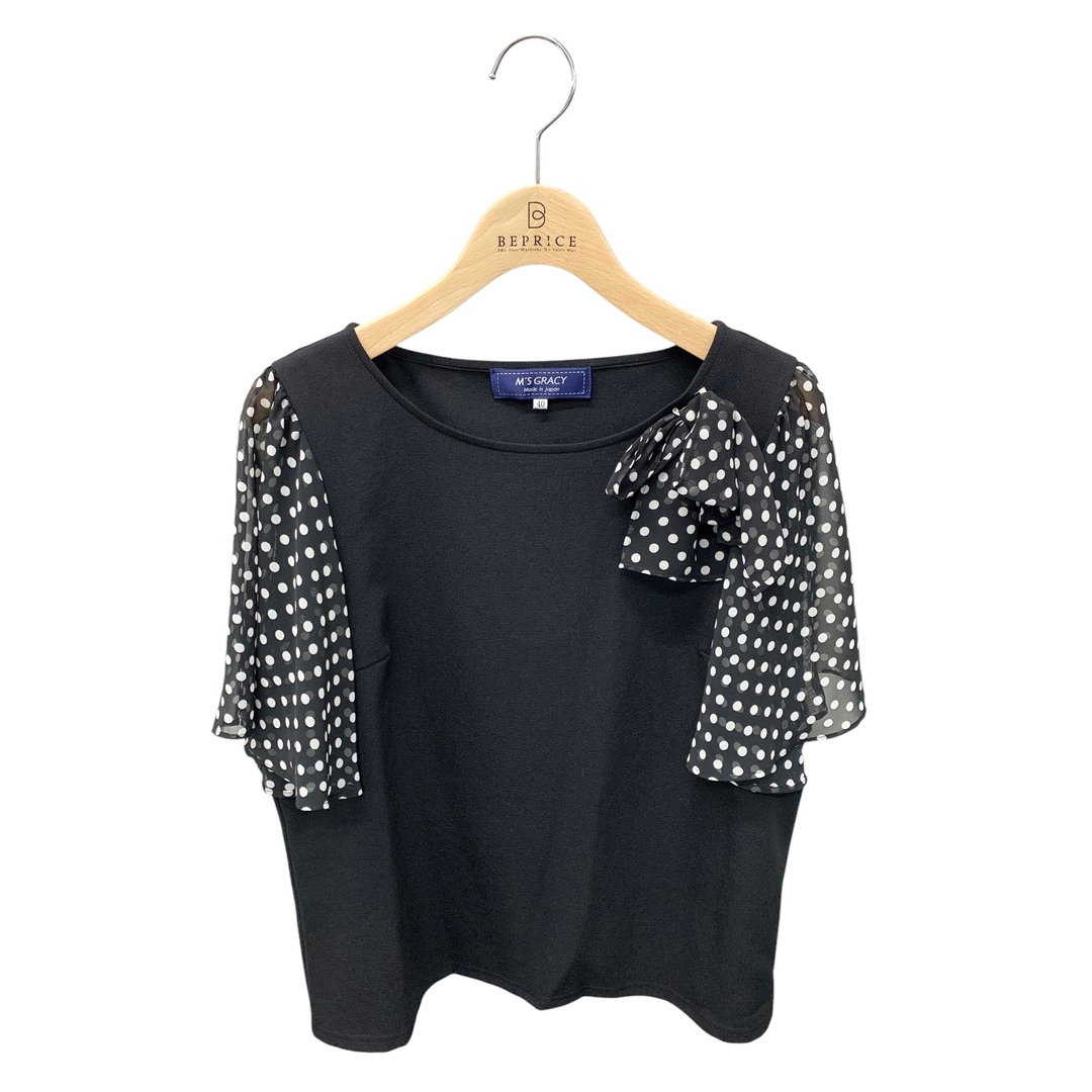 M'S GRACY - エムズグレイシー シフォンドットカットソー 210305 M'S GRACY - エムズグレイシー シフォンドットカットソー 210305