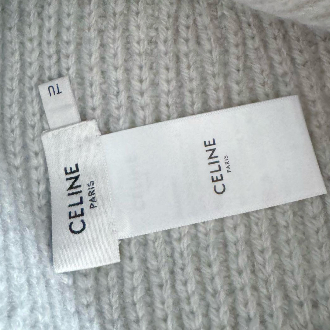 CELINE - CELINE セリーヌ トリオンフ ニット帽 シームレス CELINE - CELINE セリーヌ トリオンフ ニット帽 シームレス