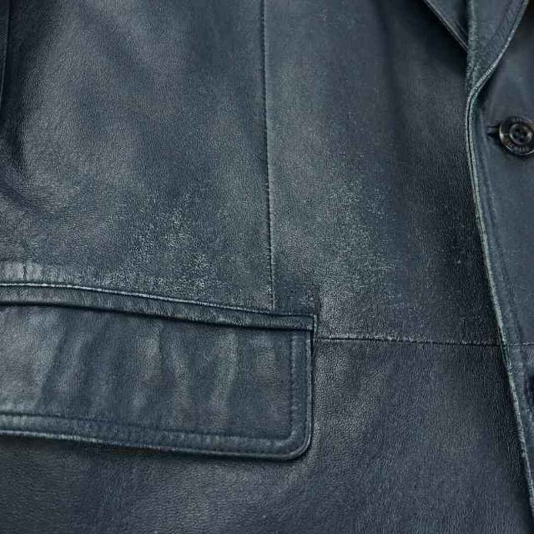 BALMAIN - バルマン テーラードジャケット シングル ラムレザー BALMAIN - バルマン テーラードジャケット シングル ラムレザー