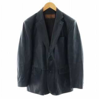 BALMAIN - バルマン テーラードジャケット シングル ラムレザー BALMAIN - バルマン テーラードジャケット シングル ラムレザー