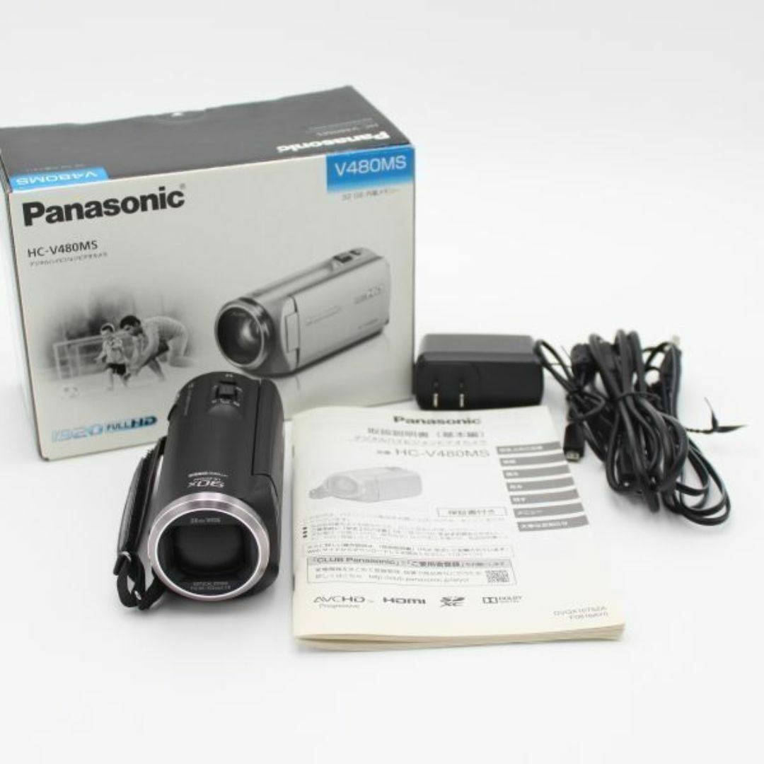 Panasonic - PANASONIC HDビデオカメラ ブラック HC-V480MS-Kの Panasonic - PANASONIC HDビデオカメラ ブラック HC-V480MS-Kの