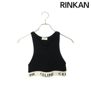 CELINE - セリーヌ 2A68L372N ロゴクロップドタンクトップ CELINE - セリーヌ 2A68L372N ロゴクロップドタンクトップ