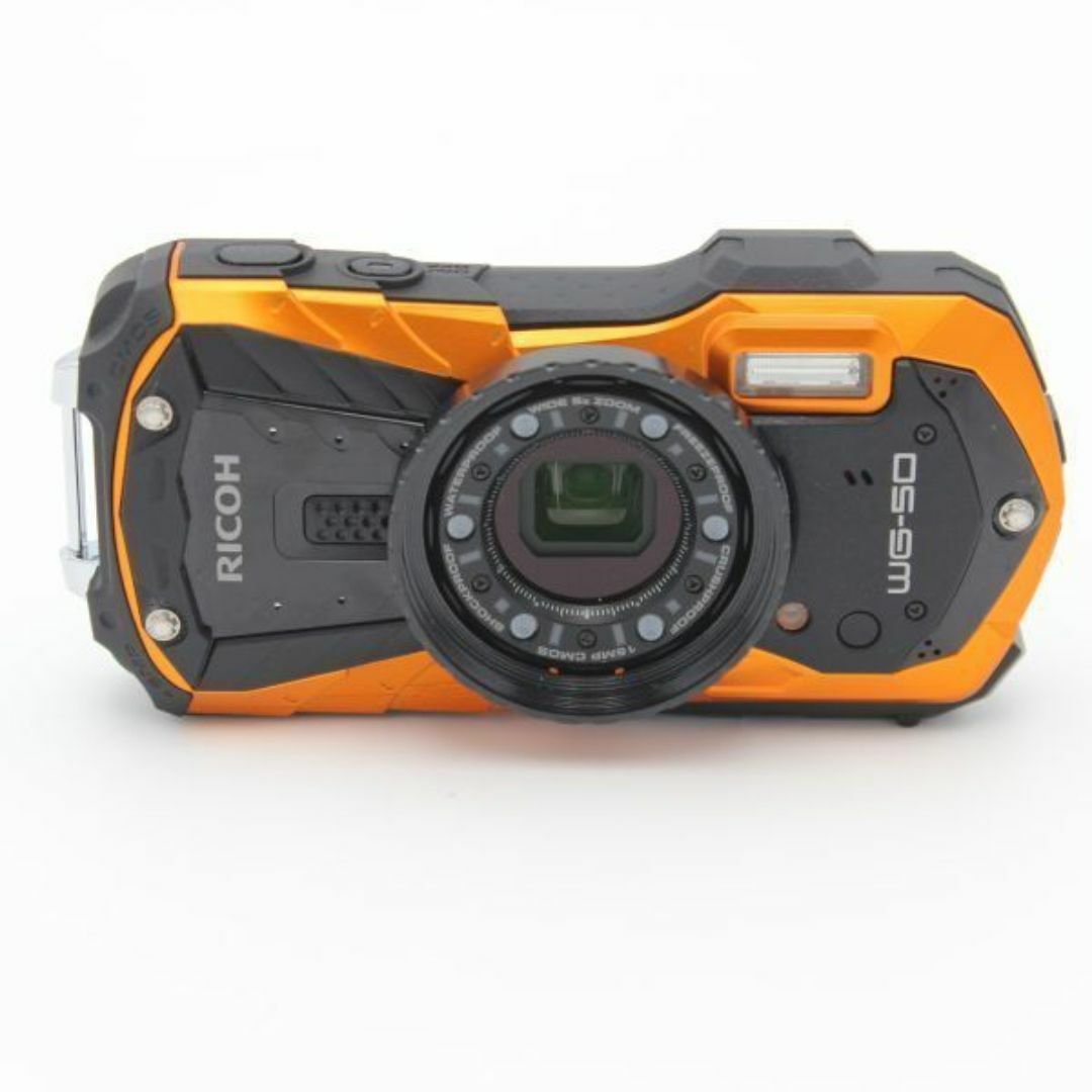 RICOH - RICOH 防水デジタルカメラ RICOH WG-50 オレンジの通販 RICOH - RICOH 防水デジタルカメラ RICOH WG-50 オレンジの通販