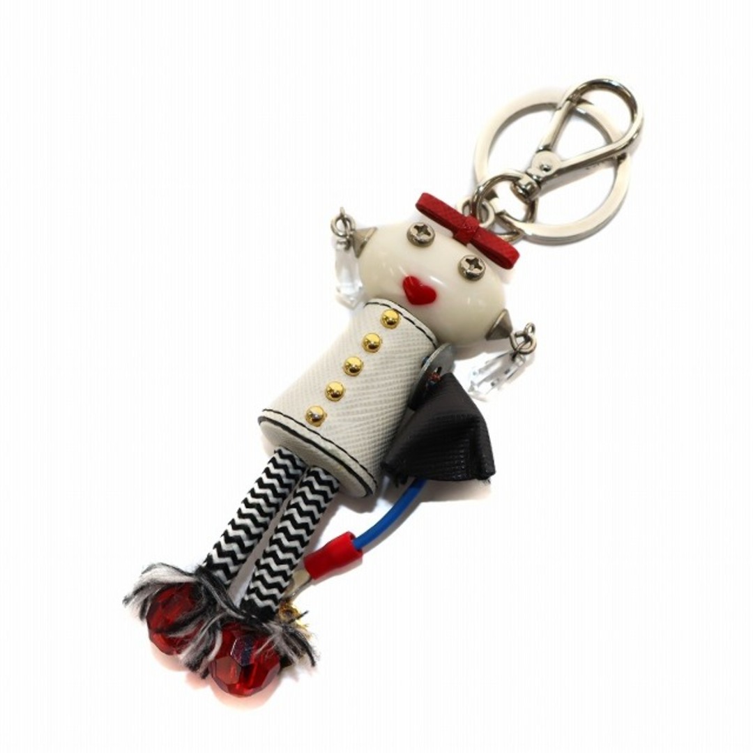 PRADA - プラダ ロボット キーホルダー 人形 白 ホワイト 黒 PRADA - プラダ ロボット キーホルダー 人形 白 ホワイト 黒