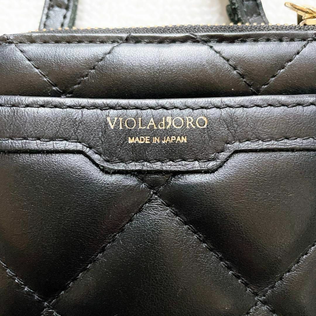 VIOLAd'ORO - 【美品】ヴィオラドーロ キルティング レザー お VIOLAd'ORO - 【美品】ヴィオラドーロ キルティング レザー お