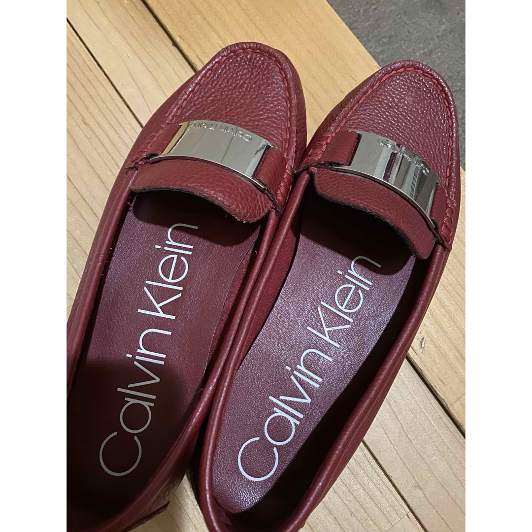Calvin Klein - カルバンクラインローファー レッドの通販 by ぽ Calvin Klein - カルバンクラインローファー レッドの通販 by ぽ