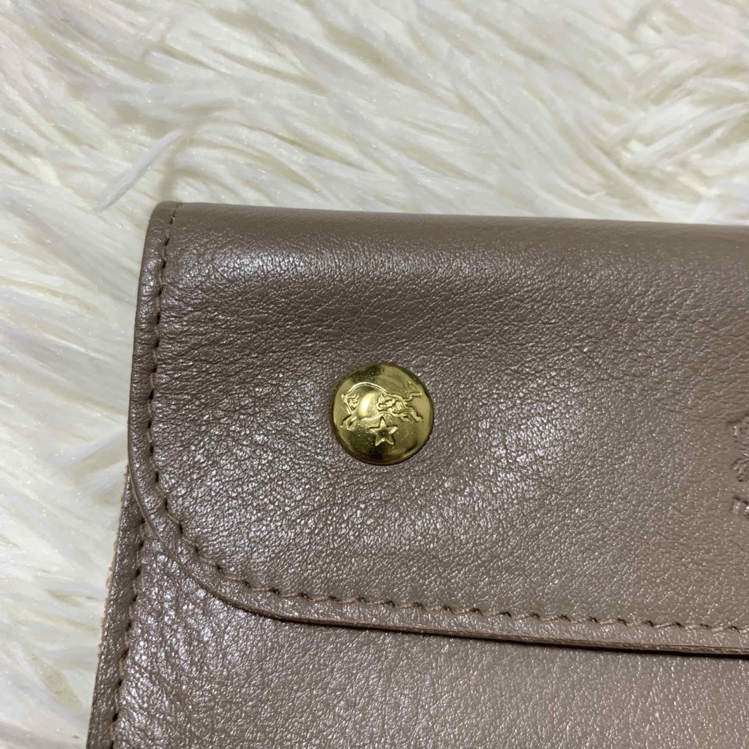 IL BISONTE - 【極美品】イルビゾンテ 長財布 金ボタン ロゴ型 IL BISONTE - 【極美品】イルビゾンテ 長財布 金ボタン ロゴ型