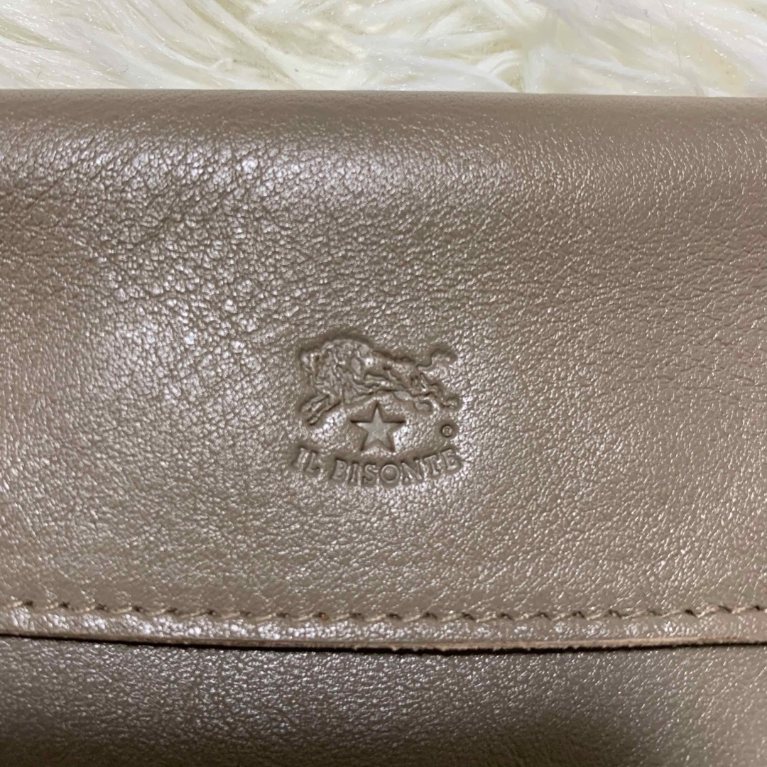 IL BISONTE - 【極美品】イルビゾンテ 長財布 金ボタン ロゴ型 IL BISONTE - 【極美品】イルビゾンテ 長財布 金ボタン ロゴ型