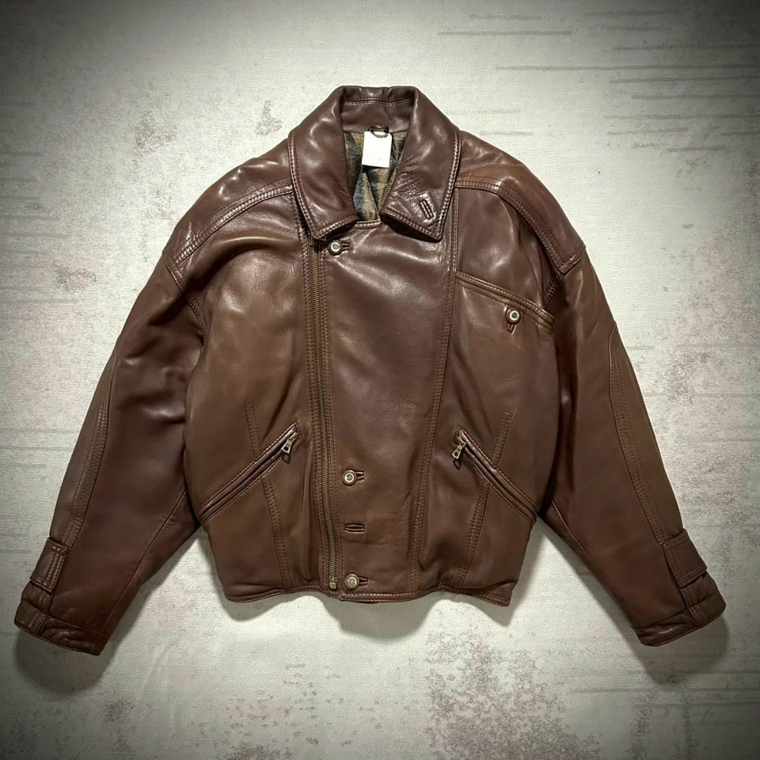 VINTAGE - 新品 70's 入手困難 ITALY RUFFO オールレザー VINTAGE - 新品 70's 入手困難 ITALY RUFFO オールレザー