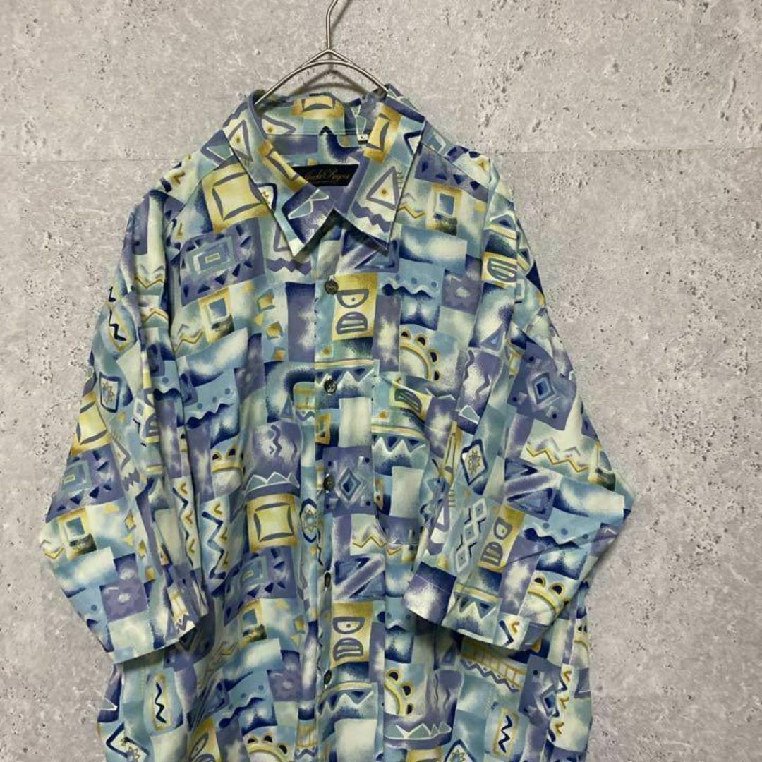 VINTAGE - 90S vintage 総柄シャツ 古着 メンズ L 半袖 個性派 VINTAGE - 90S vintage 総柄シャツ 古着 メンズ L 半袖 個性派