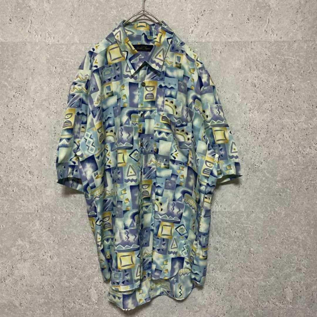 VINTAGE - 90S vintage 総柄シャツ 古着 メンズ L 半袖 個性派 VINTAGE - 90S vintage 総柄シャツ 古着 メンズ L 半袖 個性派