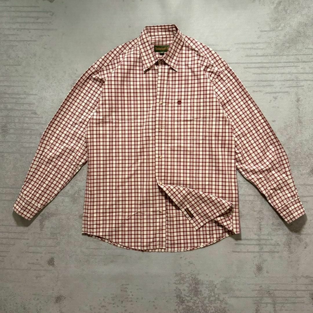 Timberland - 美品 00's 90's Timberland 長袖シャツ チェック柄 Timberland - 美品 00's 90's Timberland 長袖シャツ チェック柄