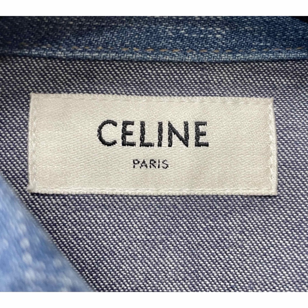 CELINE - 23AW Celine パッチワーク ウェスタンデニムシャツ XS CELINE - 23AW Celine パッチワーク ウェスタンデニムシャツ XS