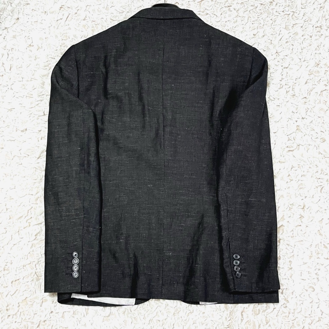 ZARA - 極美品 ザラ テーラードジャケット リネン混 シングル 2B ZARA - 極美品 ザラ テーラードジャケット リネン混 シングル 2B