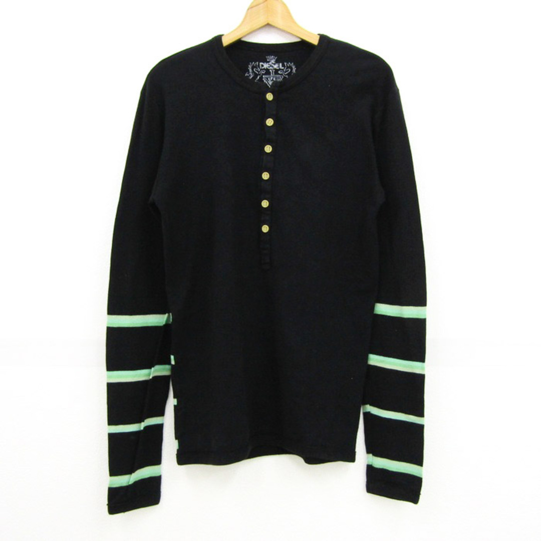 DIESEL - ディーゼル 長袖Tシャツ トップス ヘンリーネック DIESEL - ディーゼル 長袖Tシャツ トップス ヘンリーネック
