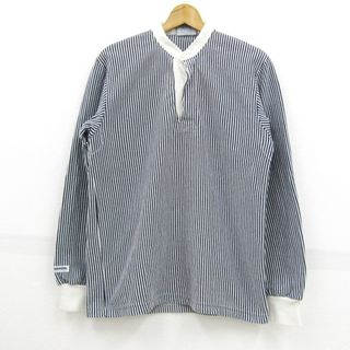 Barbarian - バーバリアン ボーダー 長袖 Tシャツ M ブルー系 Barbarian - バーバリアン ボーダー 長袖 Tシャツ M ブルー系