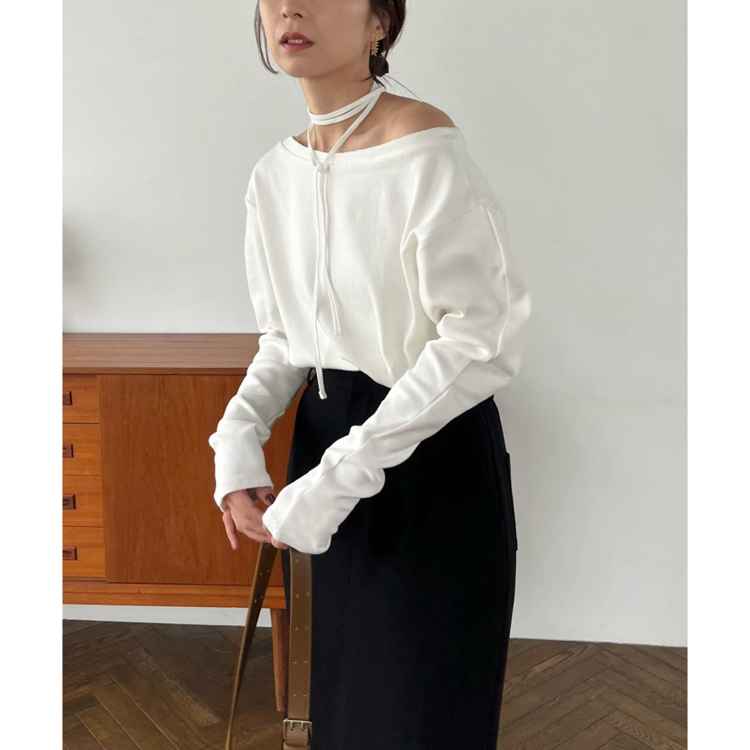 CAPRICIEUX LE'MAGE - チョーカーボートネックロンTの通販 by CAPRICIEUX LE'MAGE - チョーカーボートネックロンTの通販 by