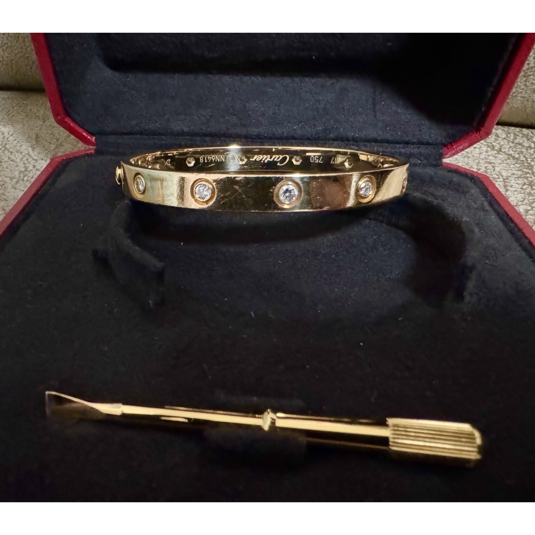Cartier - Cartier カルティエ ラブブレス フルダイヤ K18YG #17 Cartier - Cartier カルティエ ラブブレス フルダイヤ K18YG #17