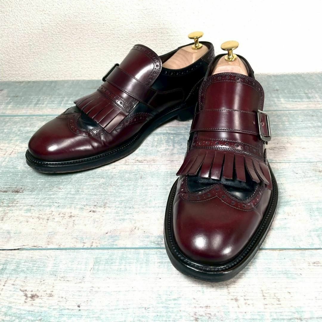 FERRAGAMO - 超美品 FERRAGAMO タッセル ローファー コンビ 8の FERRAGAMO - 超美品 FERRAGAMO タッセル ローファー コンビ 8の