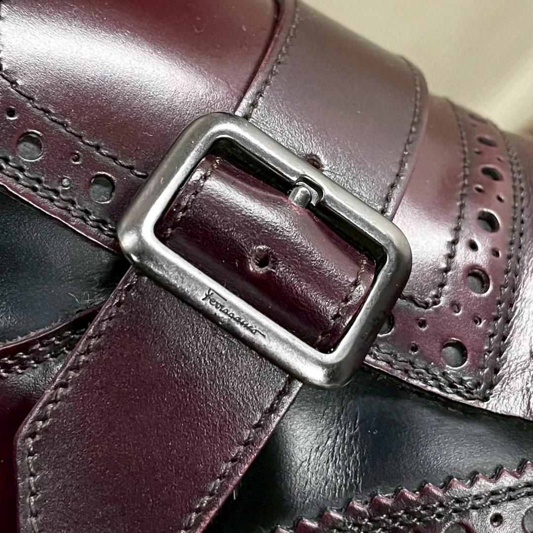 FERRAGAMO - 超美品 FERRAGAMO タッセル ローファー コンビ 8の FERRAGAMO - 超美品 FERRAGAMO タッセル ローファー コンビ 8の