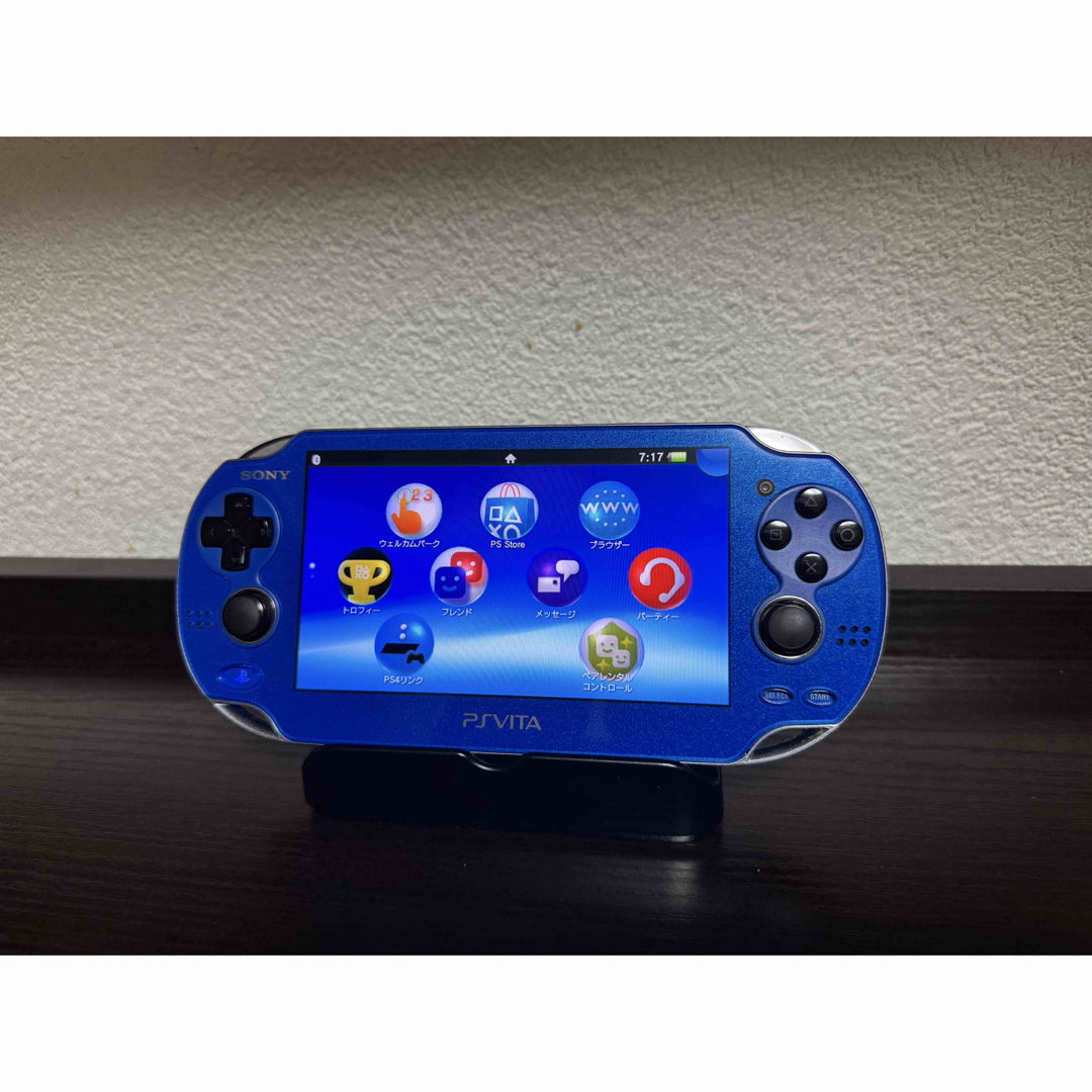 PlayStation Vita - PSVITA 本体 PCH-1000 サファイアブルーの PlayStation Vita - PSVITA 本体 PCH-1000 サファイアブルーの