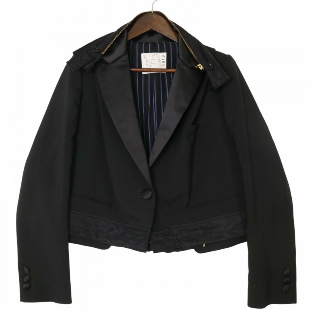 sacai - Sacai サカイ テーラードジャケット 異素材ミックス sacai - Sacai サカイ テーラードジャケット 異素材ミックス