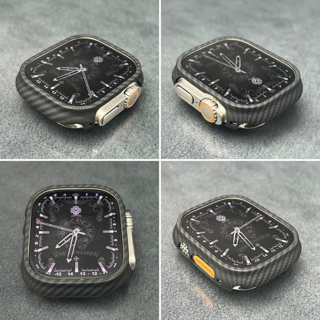 Apple Watch - Apple Watch 49mm 46mm リアル カーボン ケース Apple Watch - Apple Watch 49mm 46mm リアル カーボン ケース