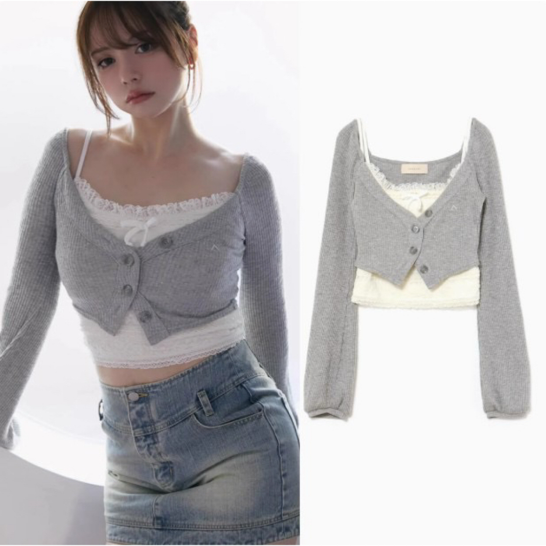 ANDMARY Clala layered set(クララ レイヤードセット)の通販 ANDMARY Clala layered set(クララ レイヤードセット)の通販
