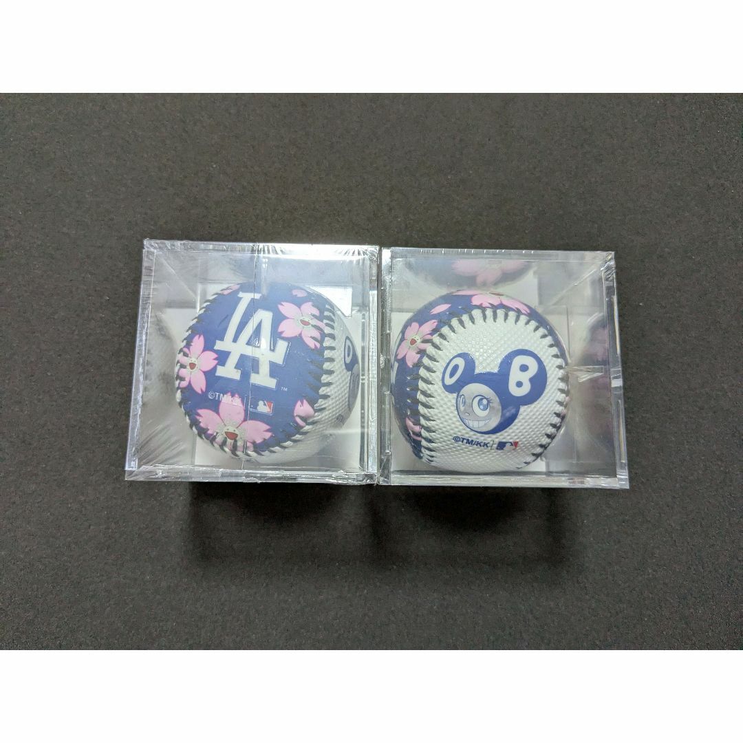2個 村上隆 MLB ドジャース ローリングス ボール TOKYO SERIESの 2個 村上隆 MLB ドジャース ローリングス ボール TOKYO SERIESの