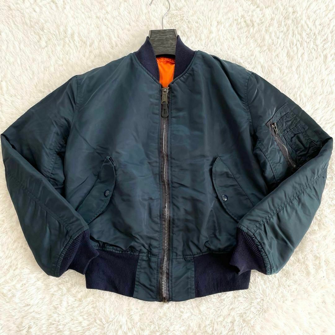 ALPHA INDUSTRIES - USA製 90s Alpha Indusries フライトジャケット 丈短