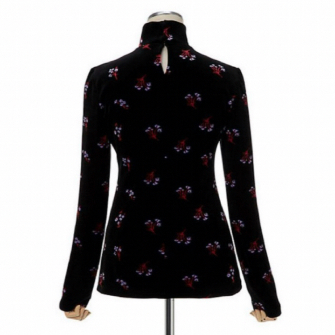 mame - Floral Velour Jacquard High Neck Topの通販 by mame - Floral Velour Jacquard High Neck Topの通販 by
